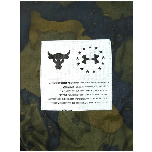 Under Armour Project Rock x Freedom Veteran's Day Men's S-XXL Bomber Jacket - Picture 15 of 16